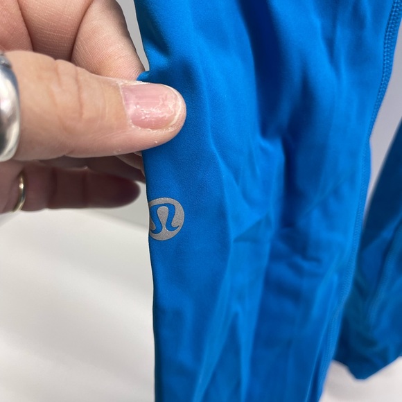 Lululemon Fast Free HR Tight 25" Neon Wash Nulux Size 2 Azure - Picture 4 of 4